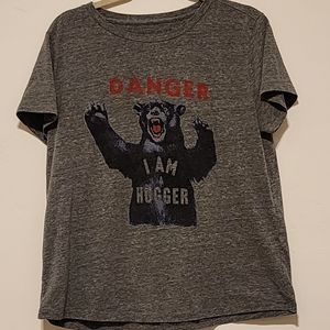Lucky Brand Bear Danger I'm a Hugger XL t